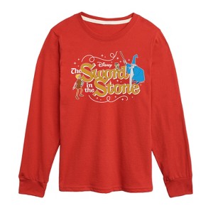 Boys' - Disney - Sword In The Stone Character Group Long Sleeve Graphic T-Shirt - 1 of 4