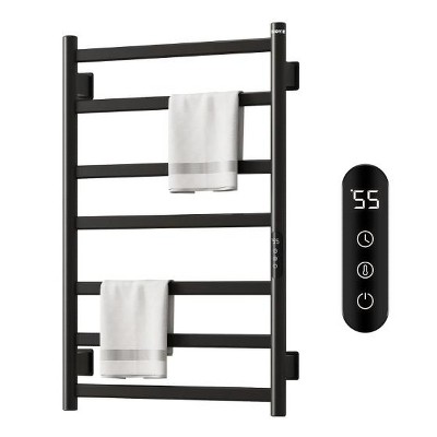 Towel Warmer Bathroom Wall Mounted，Electric Towel Drying,Heated Towel Rack With Intelligent Touch Screen Timer And Temperature Control，150W