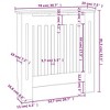 vidaXL Radiator Cover 2 pcs Engineered Wood - 4 of 4