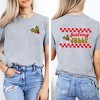 Simply Sage Market Women's Feeling Jolly Checkered Front and Back Short Sleeve Graphic Tee - 2 of 4