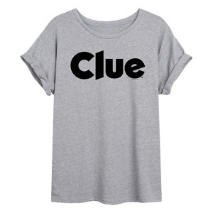 Women's - Clue - Clue Logo Oversized Graphic T-Shirt - 1 of 4