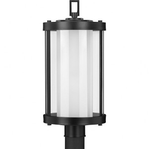 Progress Lighting, Irondale Collection, 1-Light Post Lantern, Black Finish, Clear Glass Shade - 1 of 4