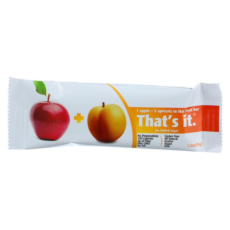 That's It Apple and Apricot Fruit Bar - 12 bars, 1.2 oz, 2 of 5