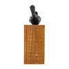 Black Bird Figure Cast Iron, Wood & MDF - Foreside Home & Garden - 4 of 4