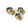 HomeRoots Set of Three Gold Metal Decorative Lidded Canisters - 3 of 4