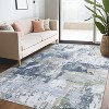 Machine Washable Area Rugs, Abstract Indoor Floor Rugs, Non-Slip Backing Rugs, Low Pile Area Rugs, Living Room, Bedroom, Nursery - 2 of 4