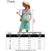 Coolmee Women Summer Maternity Mini Dress Sweetheart Neck Puff Sleeve Ruffle Baby Shower/Photoshoot Short Dress - 2 of 4