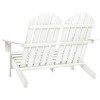 vidaXL Garden Chair White Solid Fir Wood 2-Seater Durable - 4 of 4