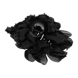 Unique Bargains Bow Pattern Hair Clip 5.12"x1.57"x2.36" Black 1 Pc - 1 of 4