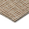 Orange Beige And Copper Striped Washable Indoor Outdoor Area Rug - 4 of 4