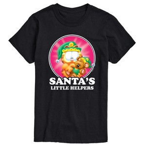 Men's - Garfield - Santas Little Helpers Christmas Short Sleeve Graphic T-Shirt - 1 of 4
