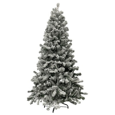 Northlight 6.5' Heavily Flocked Madison Pine Artificial Christmas Tree, Unlit