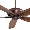 60" Minka Aire Farmhouse Indoor Ceiling Fan with Remote Control Brushed Bronze Maple Walnut Blades for Living Room Kitchen Bedroom - 3 of 4