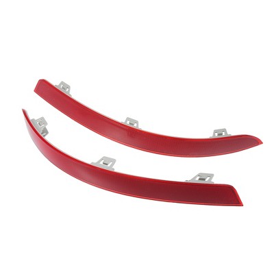 Unique Bargains Rear Bumper Reflector Light 1668200374 for Mercedes Benz GLS450 2017-2019 ABS Red Gray