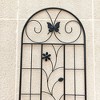 Syemin Patio Decorative Screens, Iron Arch Decoration Garden Trellis, for Outdoor for Climbing Plants Support, Flowerbed, Black, 19.7"*8.3"*71" - 3 of 4