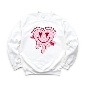 Simply Sage Market Women's Graphic Sweatshirt Make My Heart Melt - 1 of 3