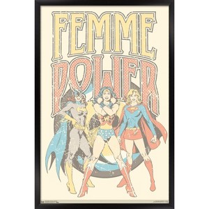 Trends International DC Comics - Women Of DC - Femme Power Framed Wall Poster Prints - 1 of 4