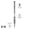 uni-ball IMPACT Gel Pen Bold Point Silver Ink (60658) 812106 - 3 of 4