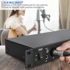 Pyle PPRE70BT Bluetooth Preamplifier Receiver, Digital Rack Mount Studio Preamp with FM Radio, USB/SD Recording Mode, 7W Power, Remote Control - 4 of 4