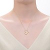Guili 14K Gold or Rose Gold Plated Necklace with Cubic Zirconia Heart Pendant – A Timeless & Elegant Piece for Everyday Wear & Special Occasions. - 2 of 3