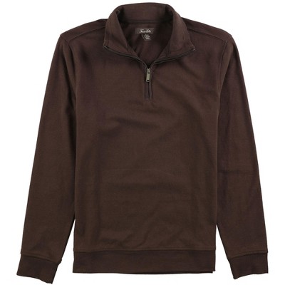 Tasso Elba Mens Piped 1/4 Zip Pullover Sweater