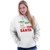 I Put Out For Santa Christmas Cookies Hoodie Sweatshirt Women Men Brisco Brands - 2 of 4