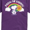 Men's - Peanuts - Follow The Rainbow Short Sleeve Graphic T-Shirt - 2 of 4
