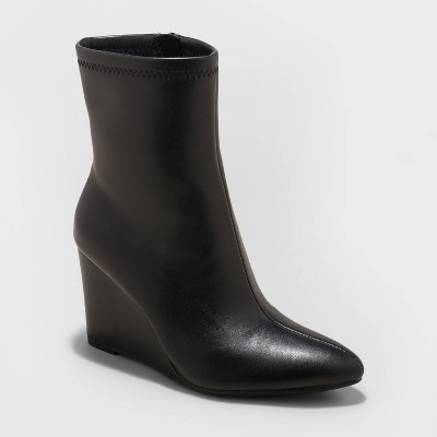 Photo 1 of 6.5 Womens Jocelyn Wedge Stretch Dress Boots - A New Day