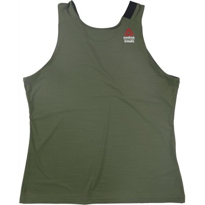 Reebok Womens CrossFit Tank Top, Green, X-Large