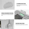 Artloge Foldable Large Cat Litter Tray Front Entry & Top Exit Toilet Boxes Enclosed Kitty Potty Drawer Type Cats Toilet with Massager & Litter Scoop - 4 of 4