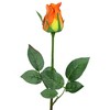 Allstate Floral Two-Tone Rose Bud Artificial Floral Stem Spray - 23.5" - Orange and Yellow - 3 of 4