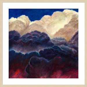 Amanti Art 33" x 33" Celestial Poise by Helen White Wood Framed Wall Art Print: Modern Lithograph, Hardwood Frame, Wire Mount - 1 of 4