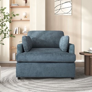 CAVINAS Oversized Accent Chair with Plush Arm Pads,Durable Comfy Sitting Chair,Modern Neutral Living Room Armchair for Lounge,Office - 1 of 4