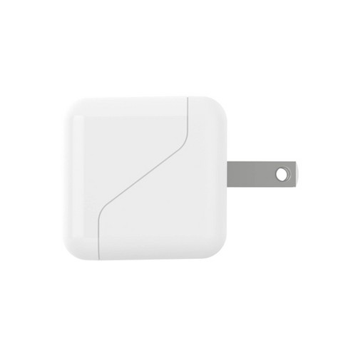 Just Wireless Dual Port Usb-a And Usb-c Wall Charger - White : Target