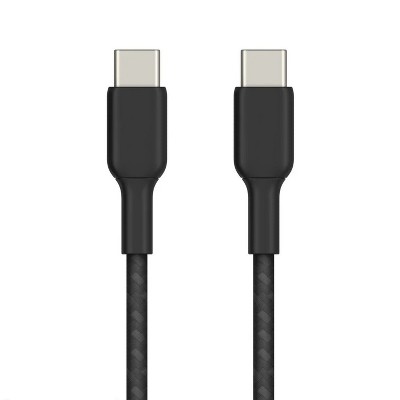 LunaLulinlk 5ft Braided USB-C to USB-C Cable W/ Strap, Cable for iPhone 16 , 15 Models and More - Black