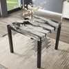 Roundhill Furniture Cavira Modern Faux Marble Counter Height Dining Table with 4 Stools - 4 of 4