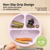 3-Pack Prep Suction Plates for Baby, 100% Silicone Toddler Plates, BPA-Free Divided Baby Plates with Suction - 4 of 4