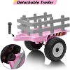 Garvee 12V Kids Electric Tractor with Trailer Remote Control 7-LED Lights MP3 Player and EVA Tires - 2 of 4