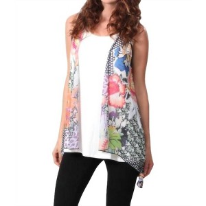 Women's City Garden Waterfall Vest - ANGEL - 1 of 2