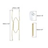 Unique Bargains Brass Invisible Design Decorative Universal Wall Plate Hanger 1 Set - 2 of 4