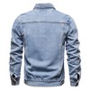 Coolmee Men's Denim Jacket Vintage Inspired Jean Jacket with Multiple Pockets - 2 of 4