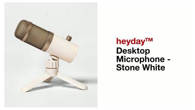 Desktop Microphone - heyday&#8482; Stone White, 2 of 6, play video