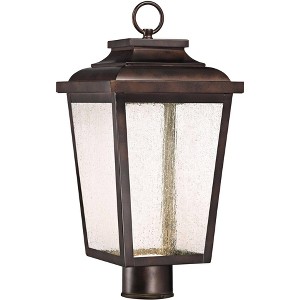 Minka Lavery Rustic Outdoor Post Light Fixture Chelsea Bronze LED 18" Frosted Glass for Exterior Barn Deck House Porch Yard Patio - 1 of 2