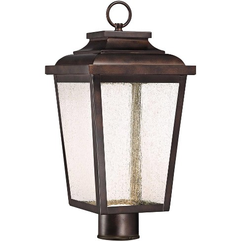 Minka Lavery Rustic Outdoor Post Light Fixture Chelsea Bronze Led 18 ...