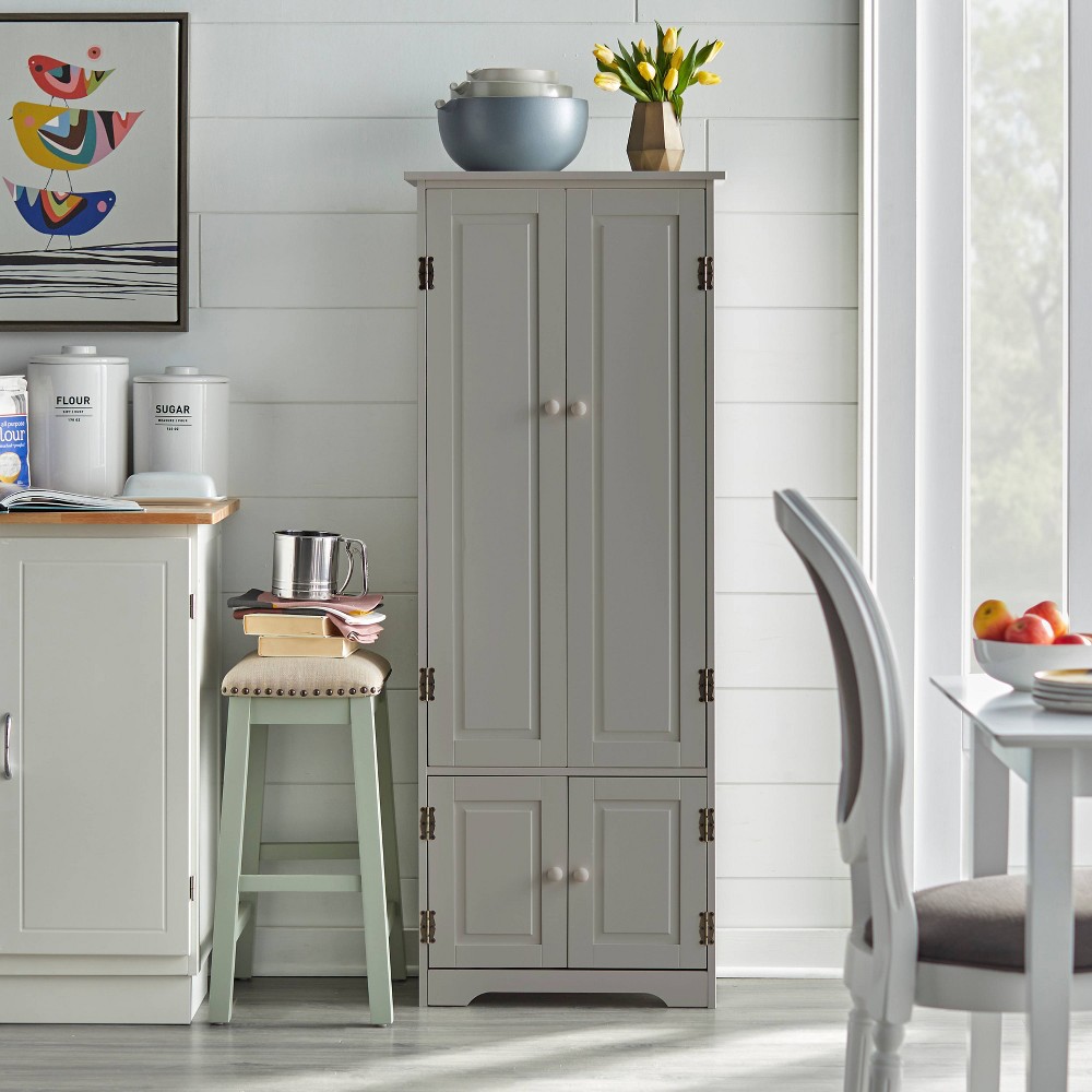 Photos - Kitchen System Extra Tall Cabinet Charcoal Gray - Buylateral