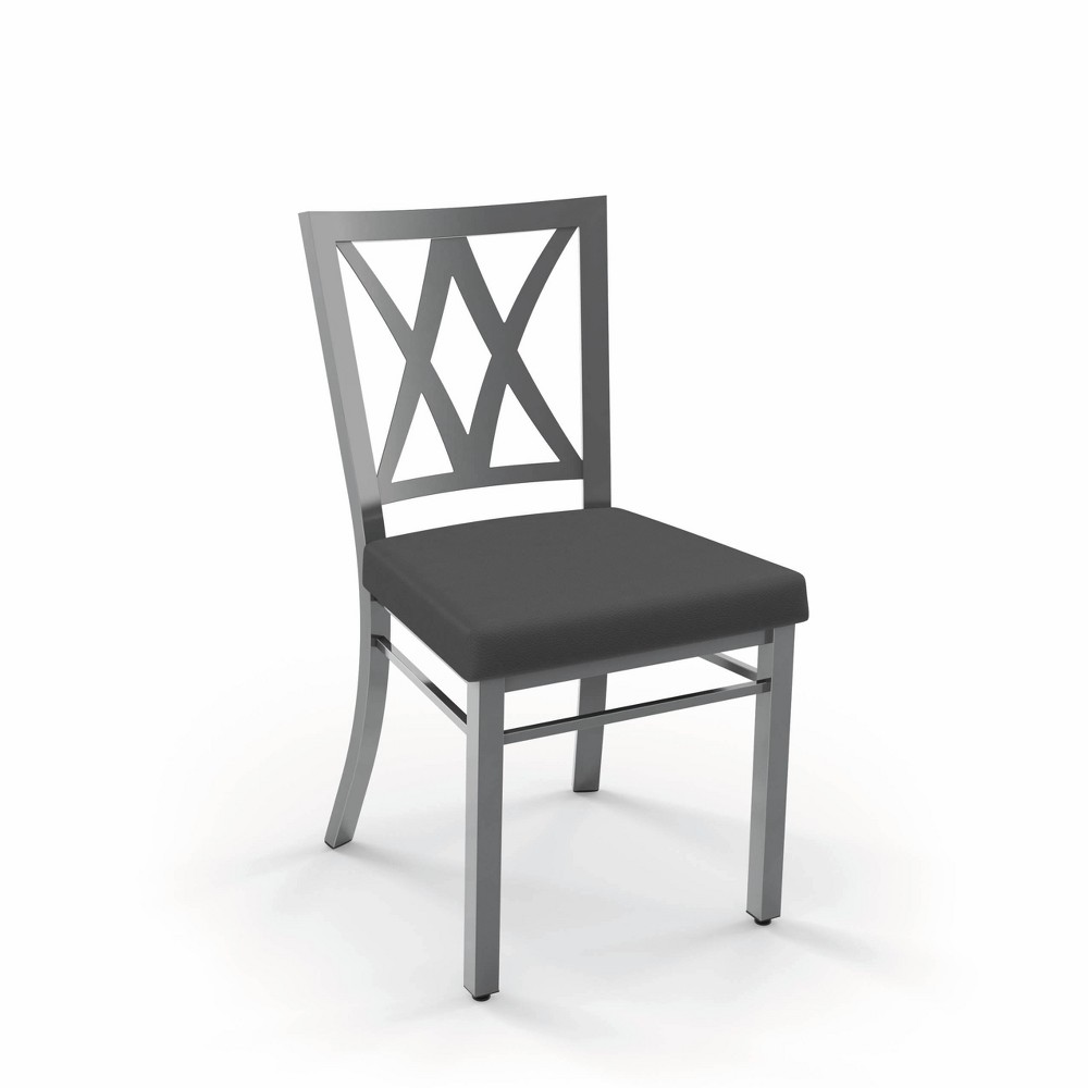 Photos - Chair Washington Dining  Metal/Gray - Amisco