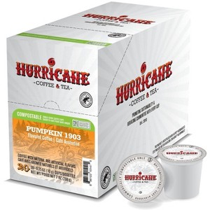 Hurricane Pumpkin 1903 Flavored Coffee, Compostable Single Serve Coffee Pods Compatible with Keurig K-Cup Brewers, 20 Count - 1 of 4