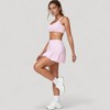 Anna-Kaci Active Women's Ruffle Hem High Waist Skort Built-In Shorts Stretch Waistband Flowy Lightweight Design - 3 of 4