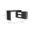 NicBex L Shaped Desk Home Office Desks Morden Desk with Storage Executive Work Desk with 1 Cabinet and 2 Shelves for Study and Office - 2 of 4