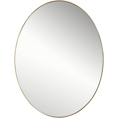 Noble Park Clarendon Gold Metal 17 3/4" x 23 3/4" Oval Wall Mirror